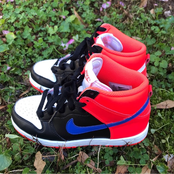 Nike Other - Nike Dunk High SB Knicks “Black Bright Crimson Game Royal” PS Sz 1Y DD2314-001